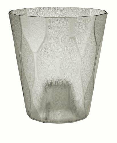 Doniczka ROCKA P przezroczysta szara szara 17,0 cm