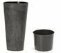 Doniczka TUBUS SLIM EFFECT + osad antracyt 20 cm