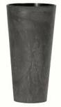 Doniczka TUBUS SLIM EFFECT + osad antracyt 20 cm