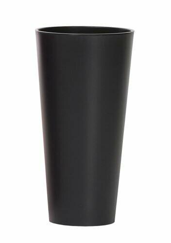 Doniczka TUBUS SLIM + wkład antracyt mat 40cm
