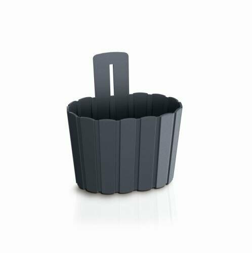 Doniczka wisząca BOARDEE WALL antracyt 19,4cm
