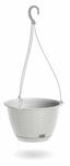 Doniczka wisząca RATOLLA ROUND W biała 24,3 cm