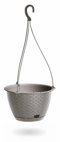 Doniczka wisząca RATOLLA ROUND W mocca 24,3 cm