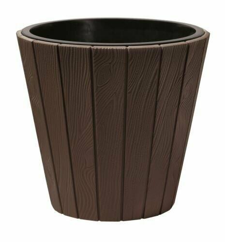 Doniczka WOODE + depozyt brąz 39,3 cm