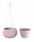 Doniczka z wkładem i stalą. kabel SPLOFY BOWL WS szaro-szary 23,9 cm