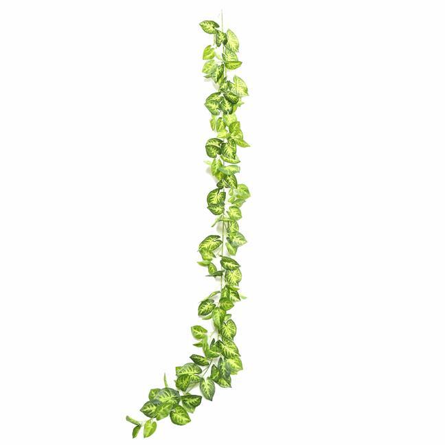 Girlanda sztuczna Taro Araceae zielona 190 cm