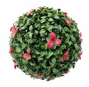Gardenia sztuczna kula czerwona 45 cm