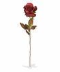 Sztuczna gałązka Czerwona róża 60 cm