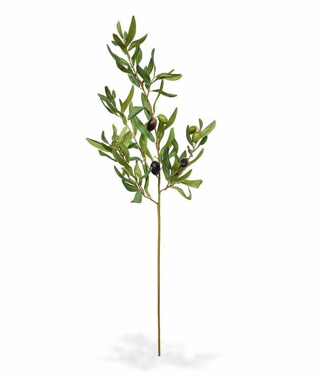 Sztuczna gałązka Drzewo oliwne z oliwkami 85 cm