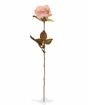 Sztuczna gałązka Różowa róża 60 cm