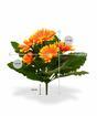 Sztuczna gerbera pomarańczowa 30 cm