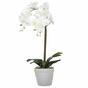Sztuczna Orchidea biała 65 cm