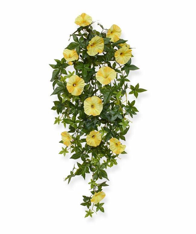 Sztuczna Petunia wąs żółta 70 cm