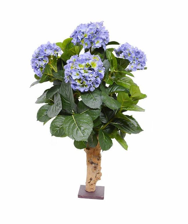 Sztuczna roślina Hortensja niebieska 65 cm
