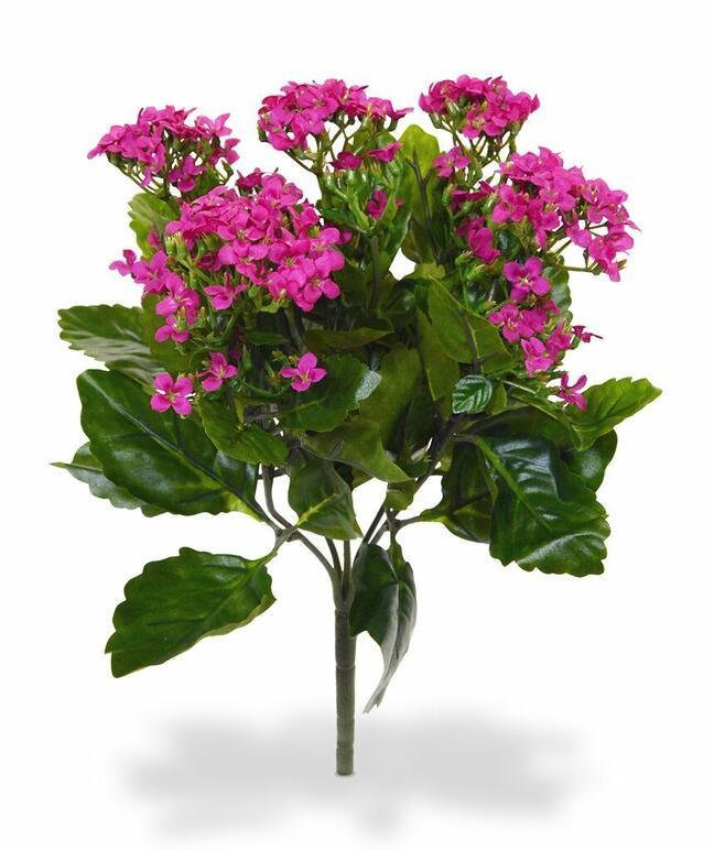 Sztuczna roślina Kalanchoa różowa 30 cm