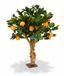 Sztuczne bonsai Cytryna pomarańcza 65 cm