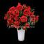 Sztuczny bukiet czerwonych róż 50 cm