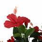 Sztuczny czerwony Hibiskus 135 cm