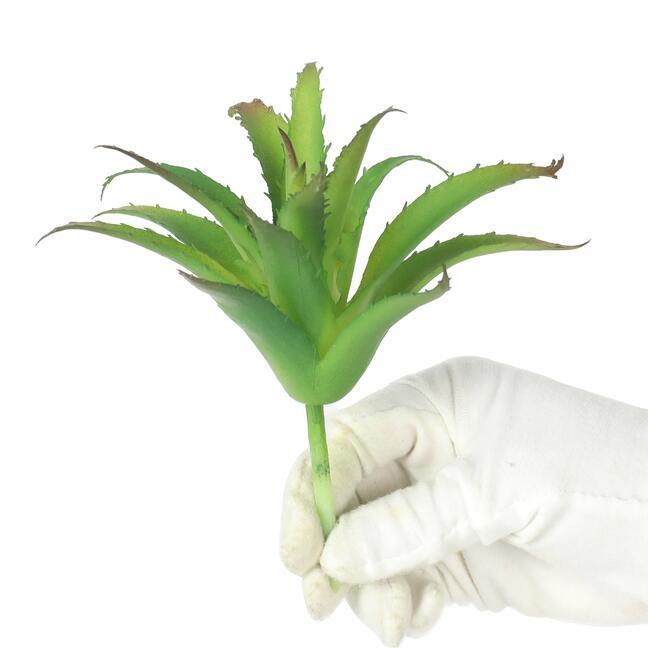 Sztuczny sukulent Lotos zielony 12 cm