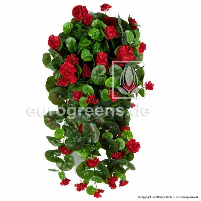 Sztuczny wąs Geranium czerwony 70 cm