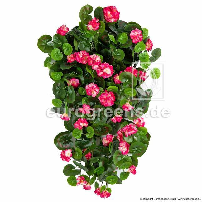 Sztuczny wąs Geranium czerwony 70 cm