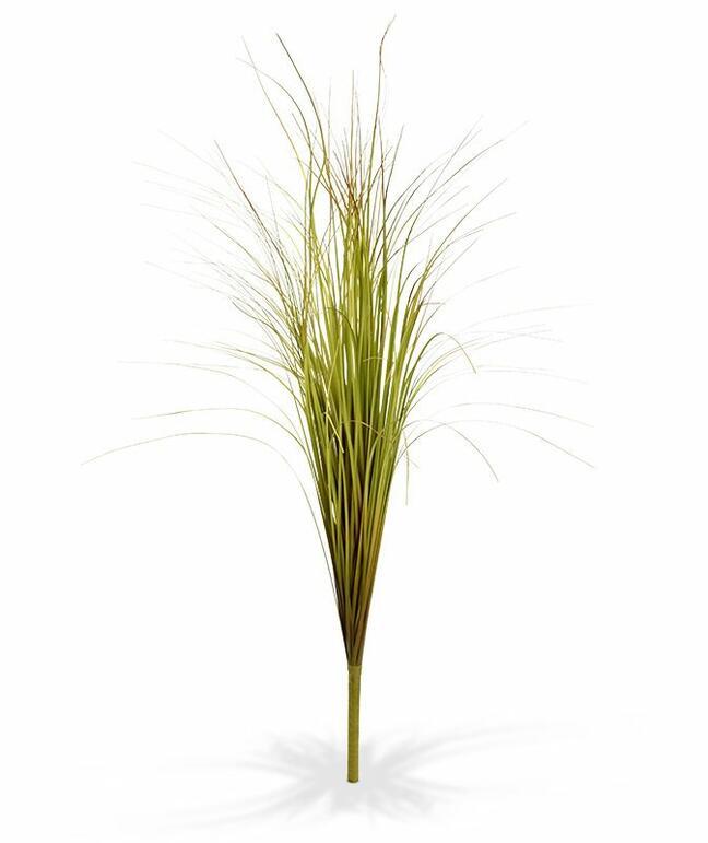 Sztuczny zielono-brązowy ryflowany wiązka trawy 80 cm