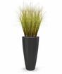Sztuczny zielono-brązowy ryflowany wiązka trawy 80 cm
